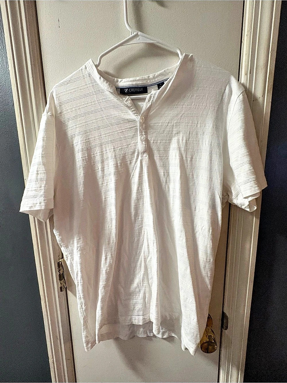 Cremieux Textured Striped Shirt Large